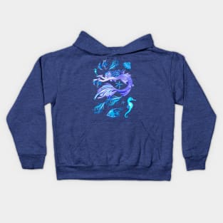 Mystic Mermaid Fairy Purple Creature Kids Hoodie